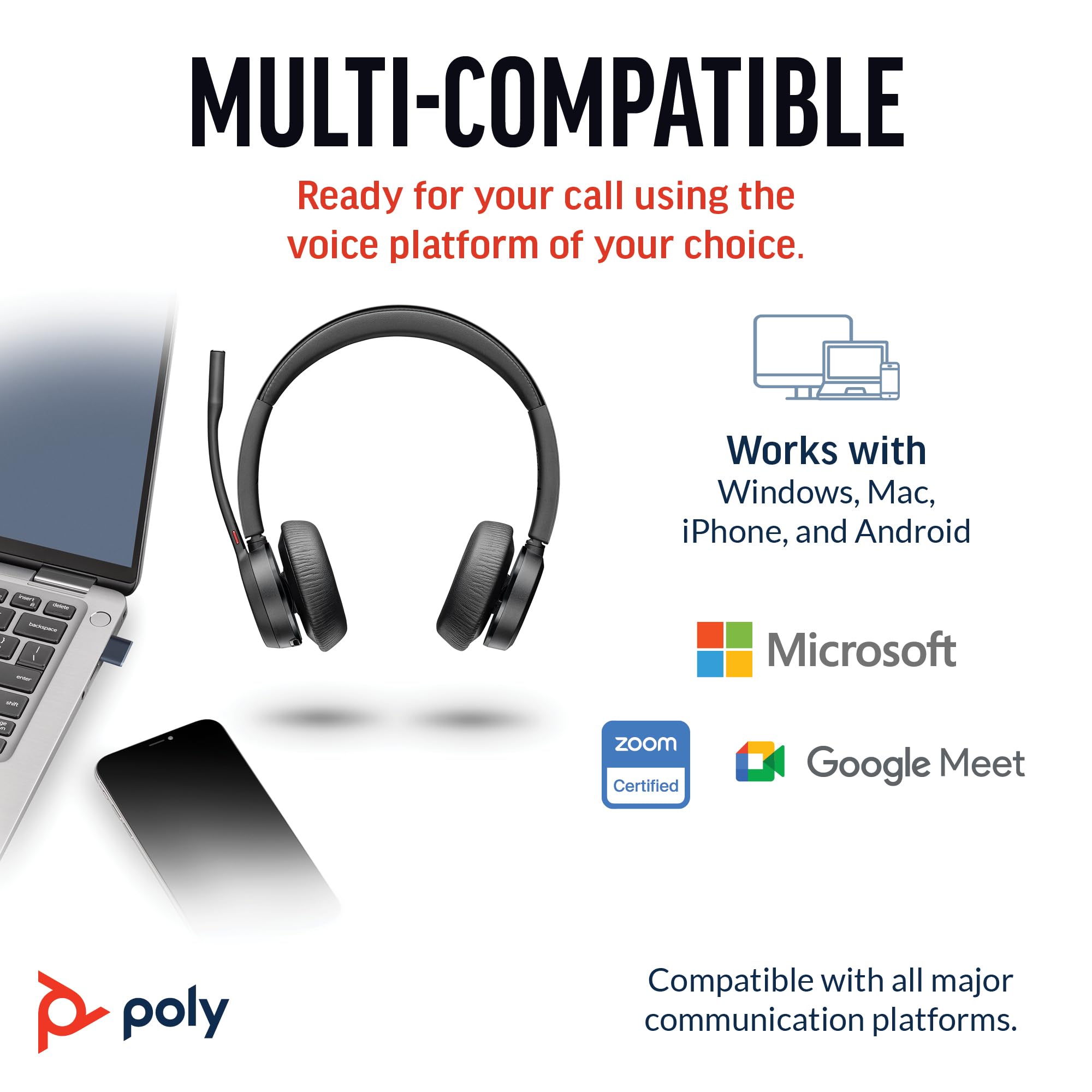 Foto 7 pulgar | Auriculares Inalámbricos Poly Voyager 4320 Uc con Soporte de Carga - Venta Internacional