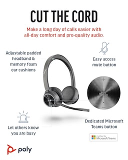 Foto 2 | Auriculares Inalámbricos Poly Voyager Uc con Cancelación de Ruido - Venta Internacional