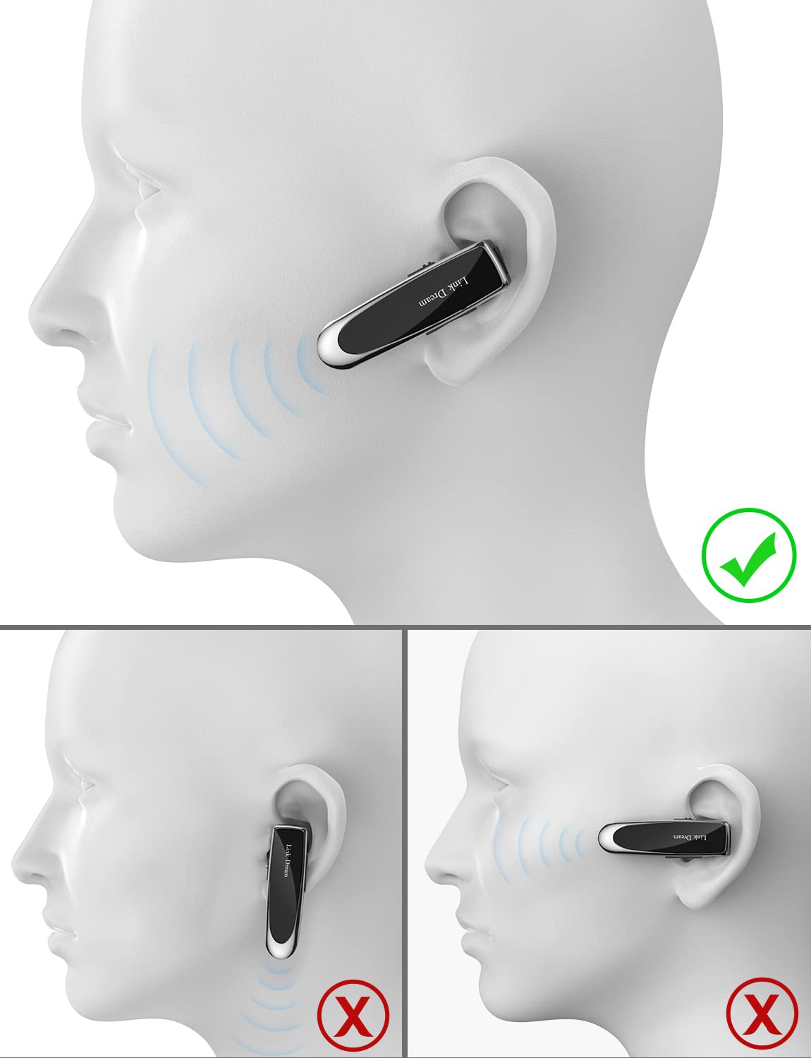 Foto 6 | Auricular Bluetooth Link Dream Inalámbrico - Venta Internacional