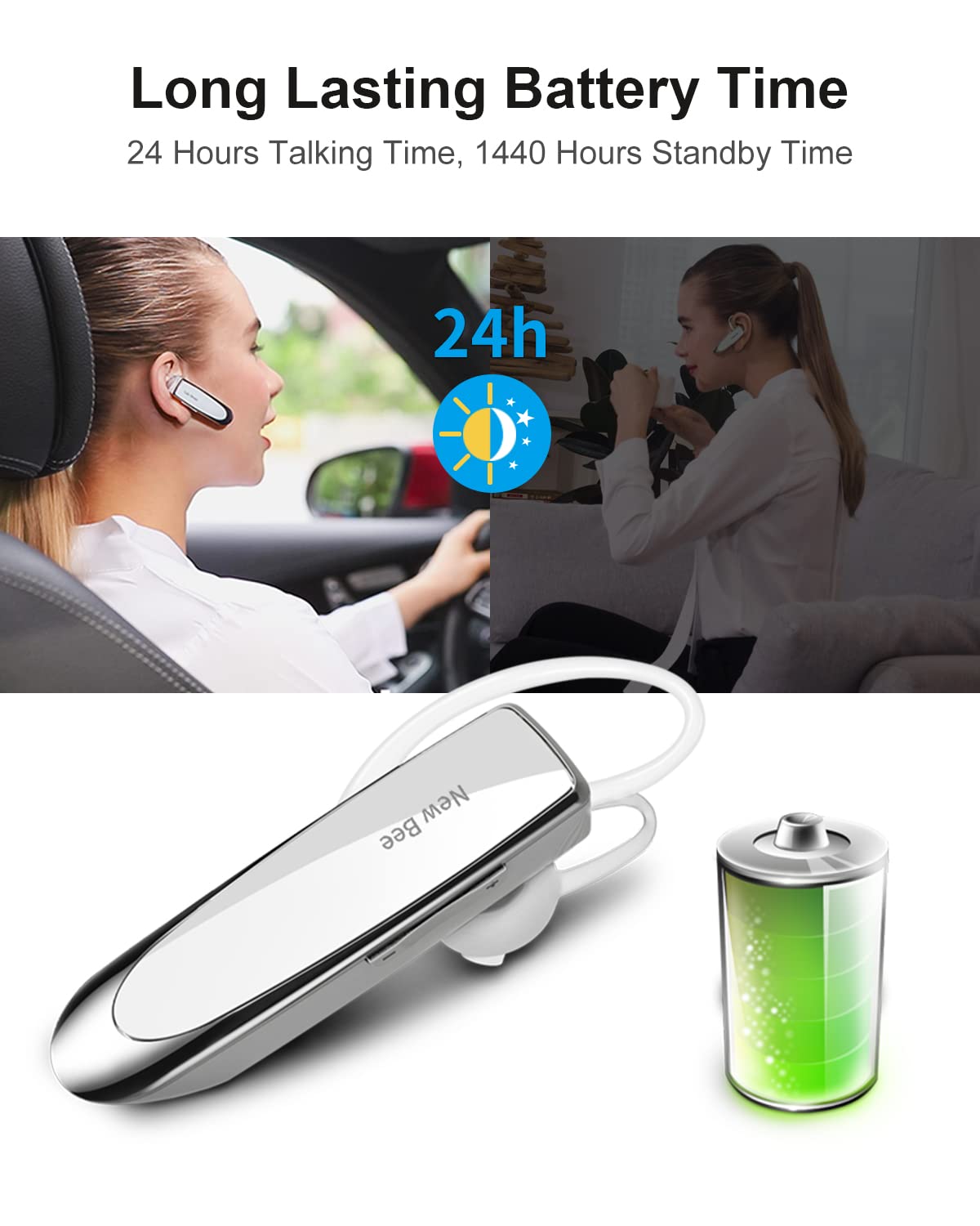 Foto 4 pulgar | Audífonos In Ear New Bee con Bluetooth-Venta Internacional