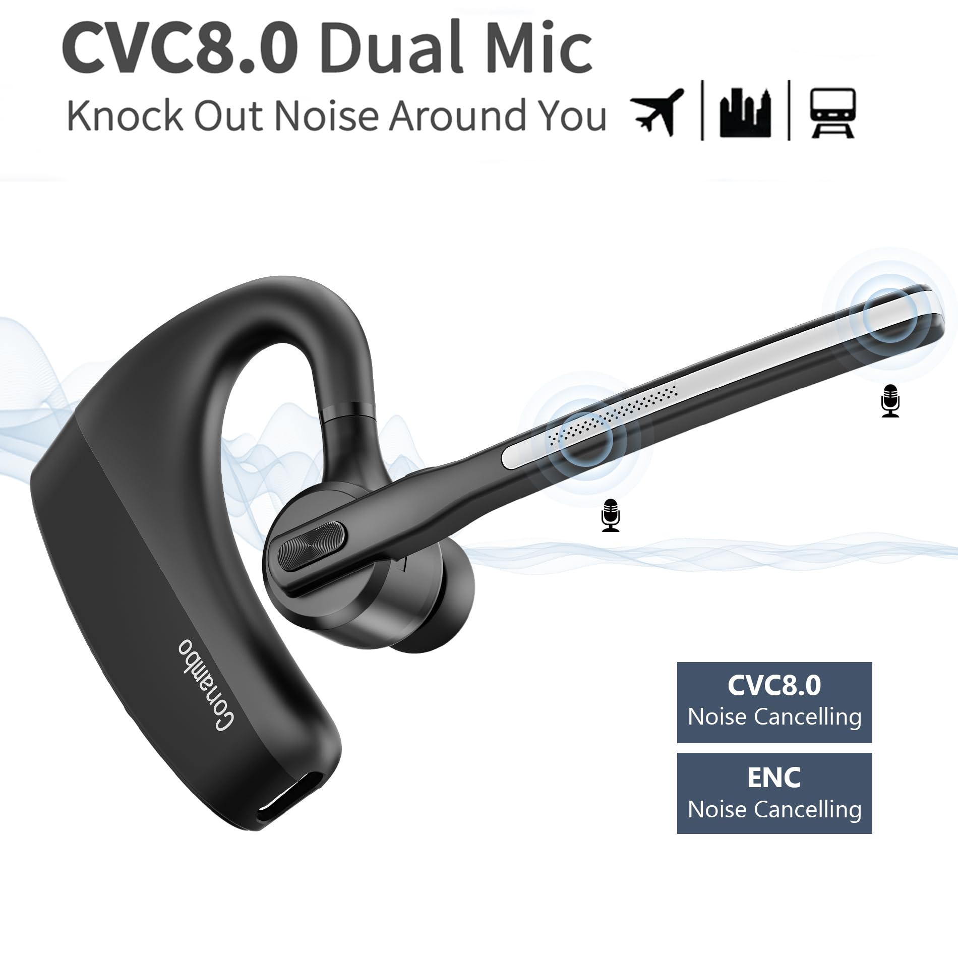 Foto 3 | Auriculares Inalámbricos Bluetooth Conambo K10c Con Funda 64h - Venta Internacional.
