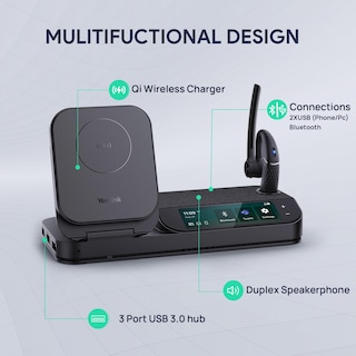 Foto 5 | Auriculares Bluetooth Yealink BH71 para Estación de Trabajo con Micrófono y Cancelación de Ruido - Venta Internacional