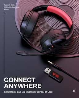 Foto 6 | Auriculares Inalámbricos Para Juegos Acer Flex De 2,4 Ghz Con Batería De 100 H - Venta Internacional.