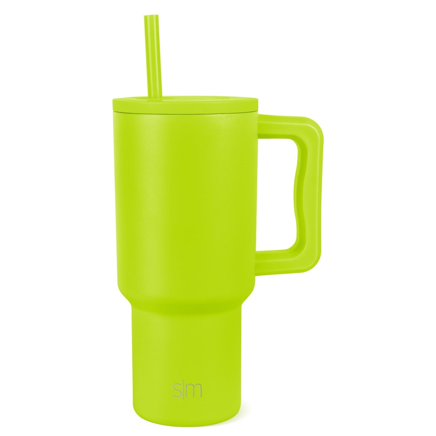 Vaso Simple Modern Trek de 900 ml con Asa y Tapa con Pajita - Venta Internacional