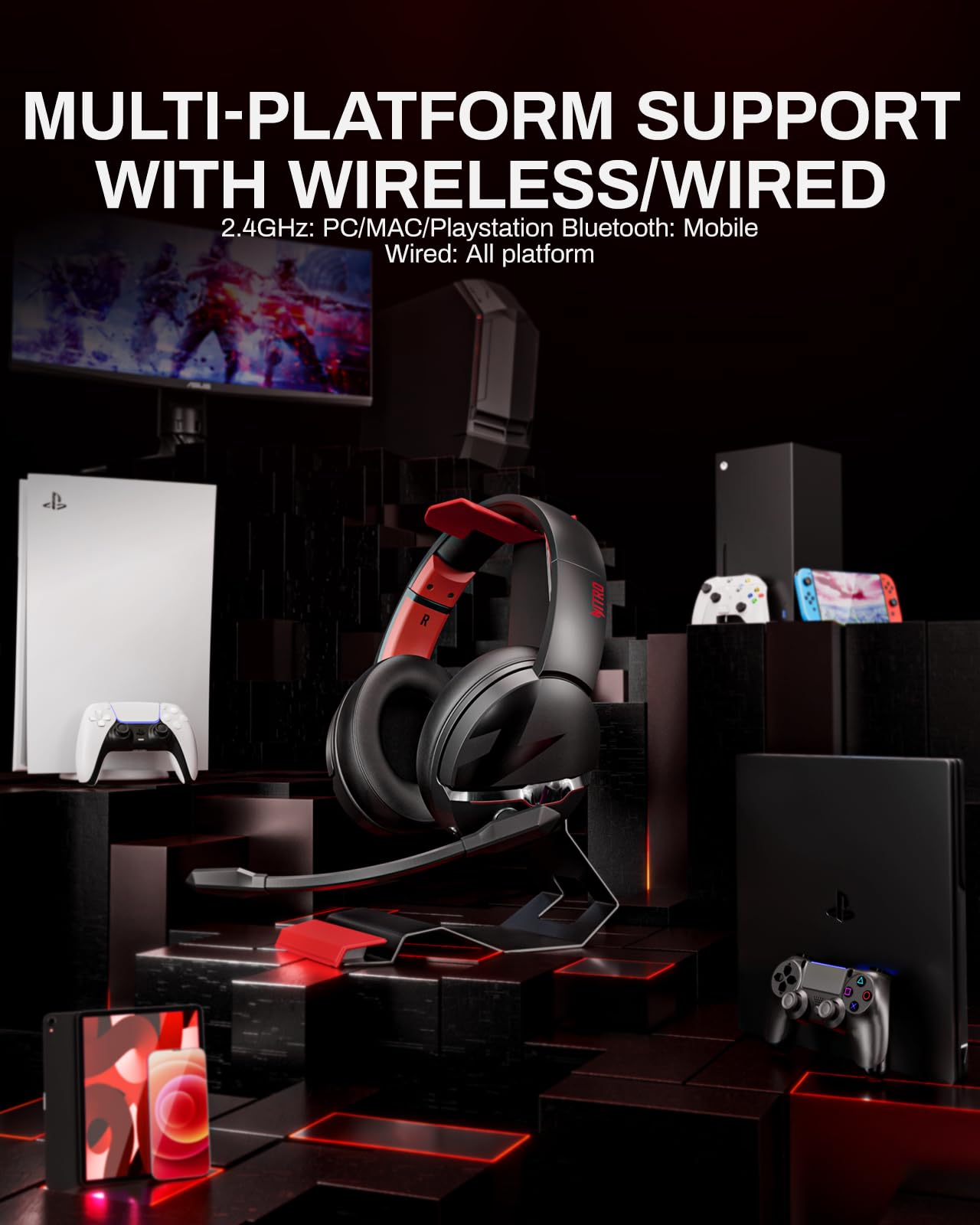 Foto 7 pulgar | Auriculares Inalámbricos Para Juegos Acer K2 Pro Con Sonido De Controlador De 1.96 - Venta Internacional.