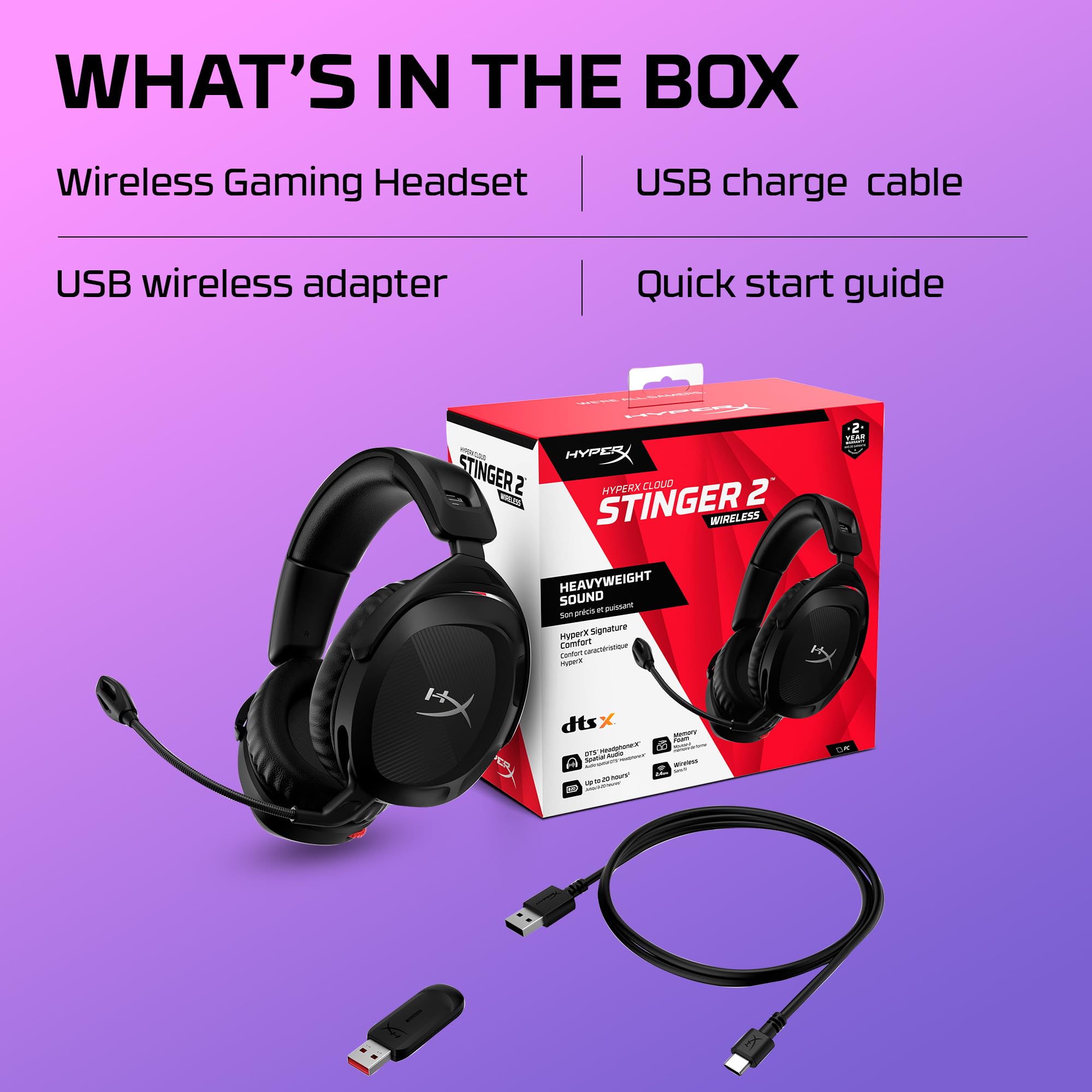 Foto 8 pulgar | Auriculares Inalámbricos para Juegos HyperX Cloud Stinger 2 Negros - Venta Internacional