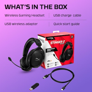 Foto 7 | Auriculares Inalámbricos para Juegos HyperX Cloud Stinger 2 Negros - Venta Internacional