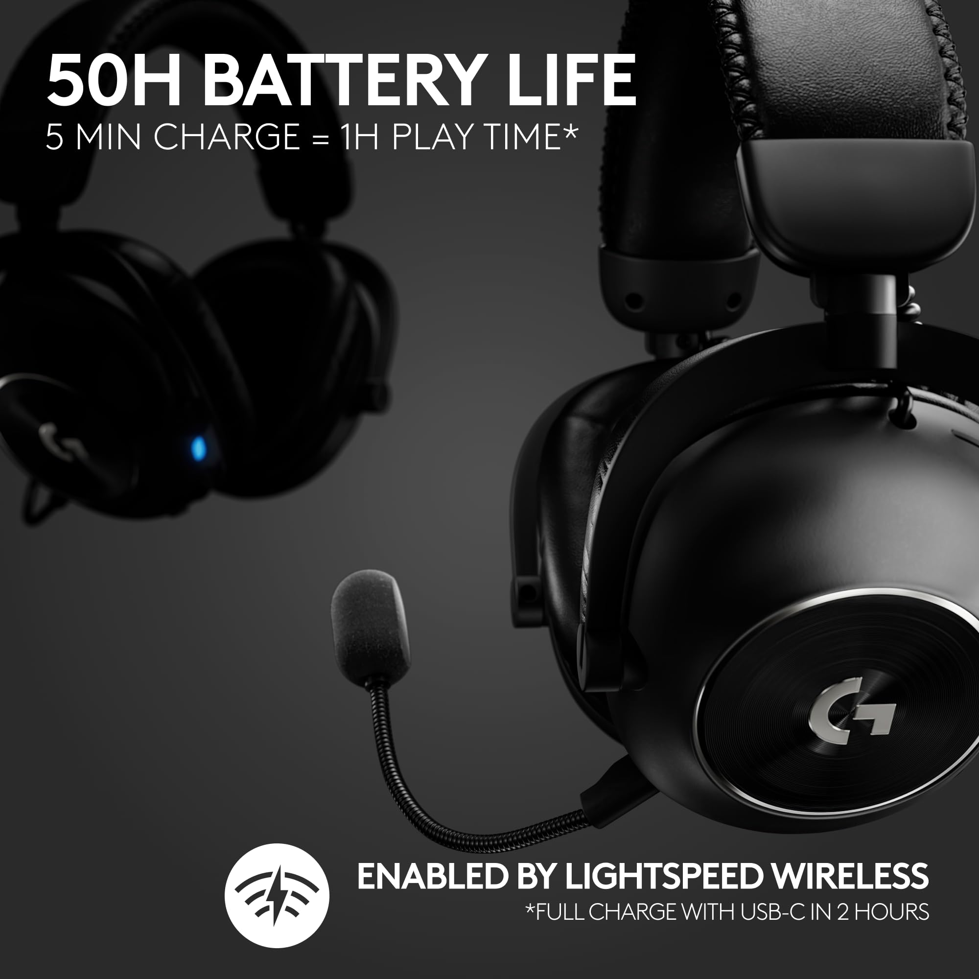 Foto 3 | Audífonos Inalámbricos Gaming Logitech G Pro X 2 Negros-Venta Internacional