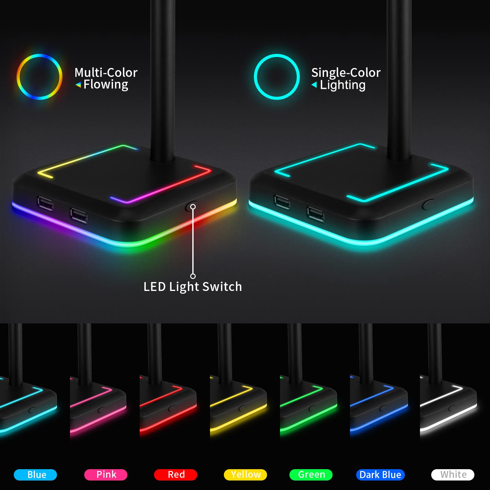 Foto 3 | Soporte para Auriculares con Cargador Inalámbrico Teedor Gaming Holder - Venta Internacional
