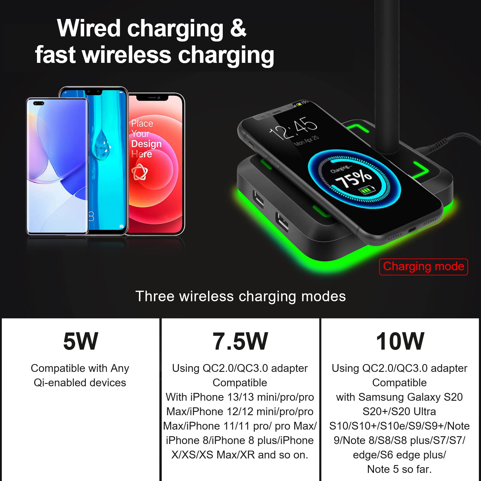 Foto 6 pulgar | Soporte para Auriculares con Cargador Inalámbrico Teedor Gaming Holder - Venta Internacional