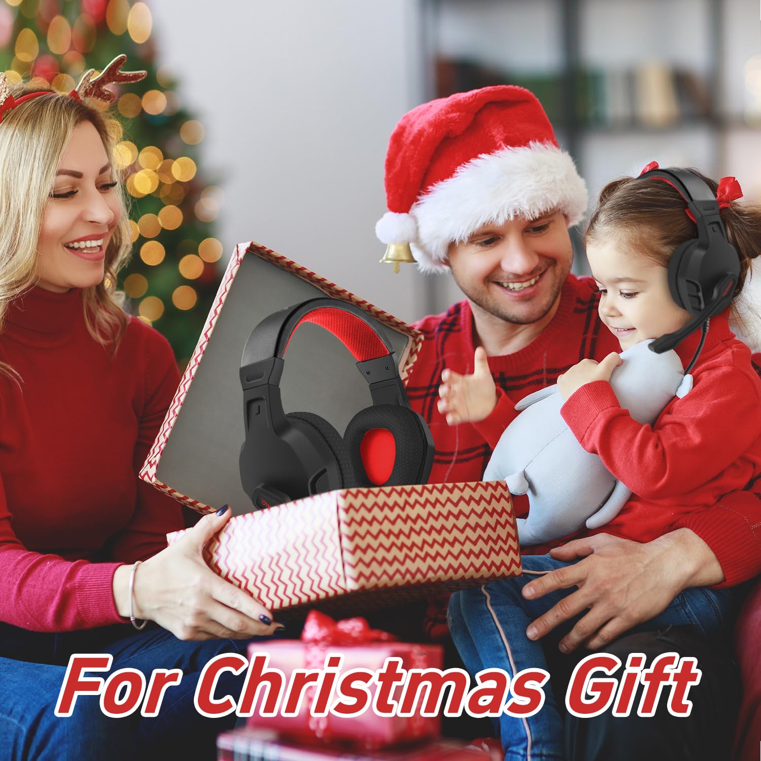 Foto 2 | Auriculares Para Juegos Nubwo U3 Con Micrófono Para Pc Ps4 Ps5 Xbox Mac Red - Venta Internacional.