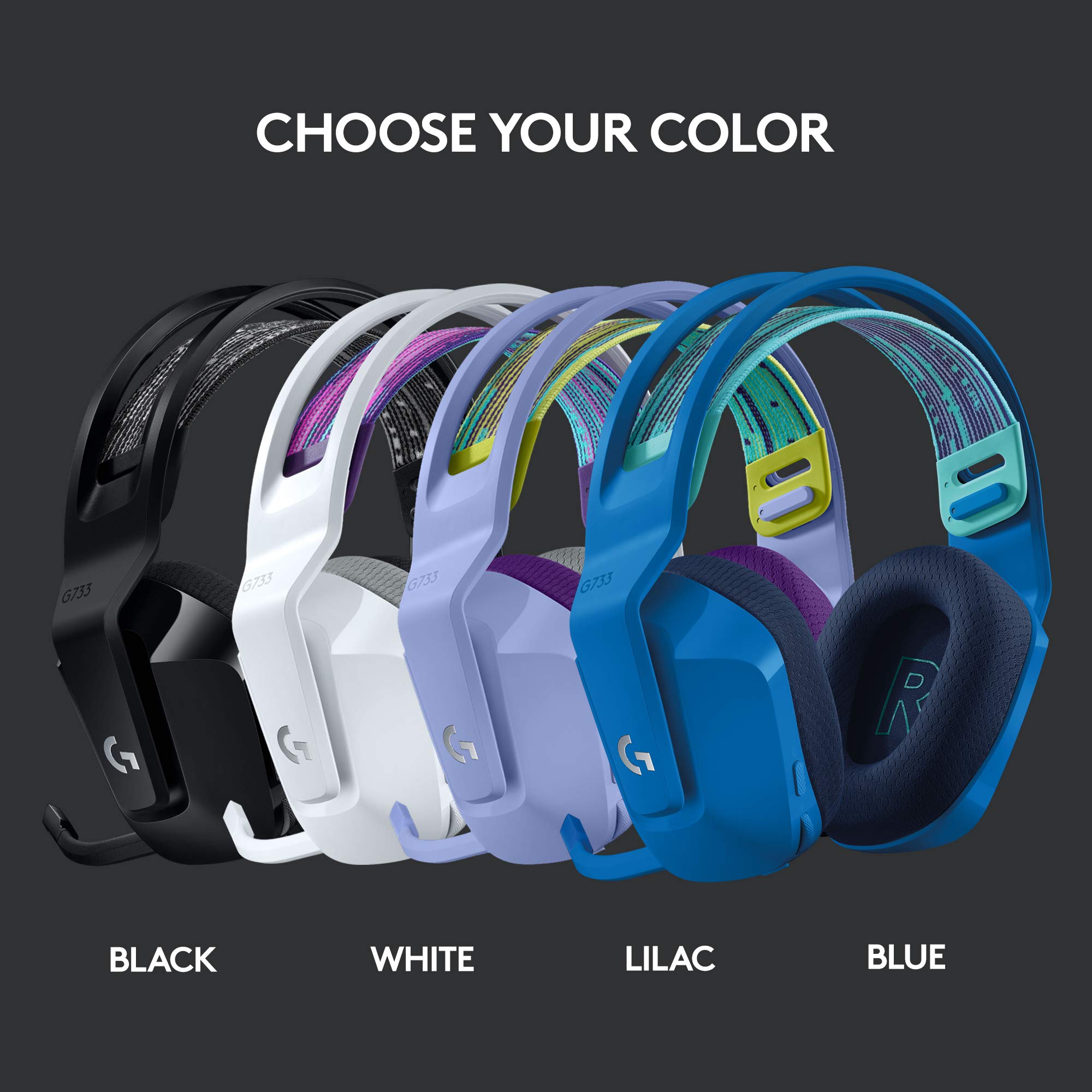 Foto 8 pulgar | Auriculares Inalámbricos Para Juegos Logitech G733 Lightspeed Lilac - Venta Internacional.