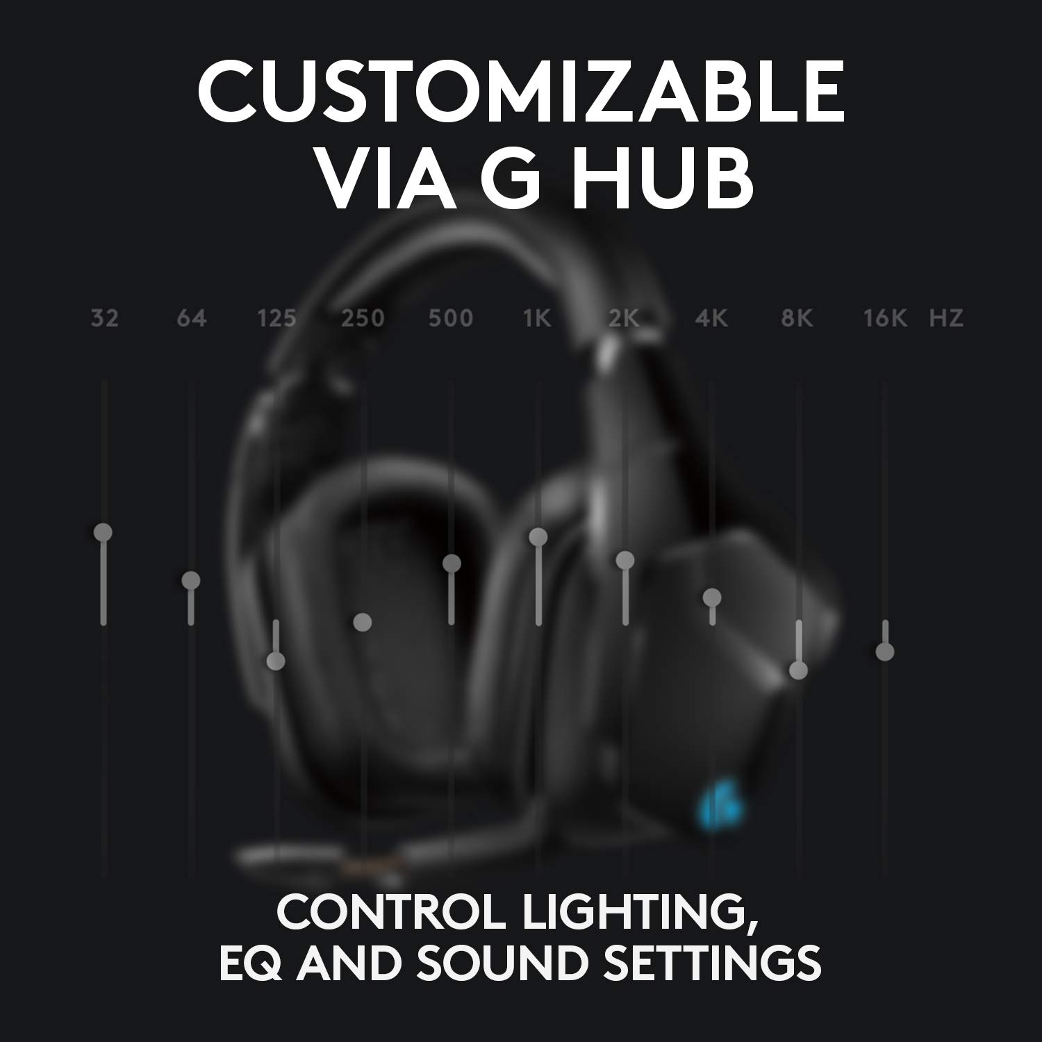 Foto 6 pulgar | Audífonos Inalámbricos Gaming Logitech G G935 Negros-Venta Internacional