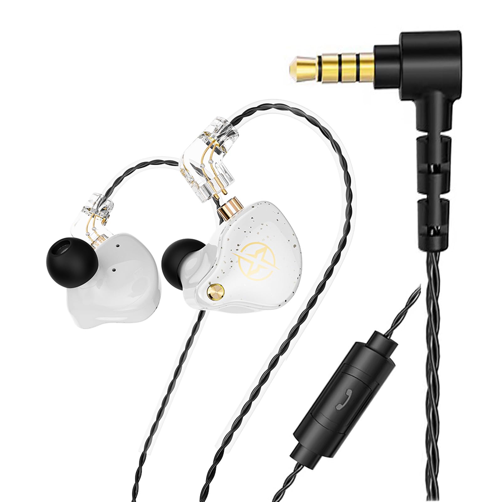 Auriculares Intraurales Hifi Earphone Dx2 Con Controlador Dinámico De 10 Mm Y Micrófono - Venta Internacional.
