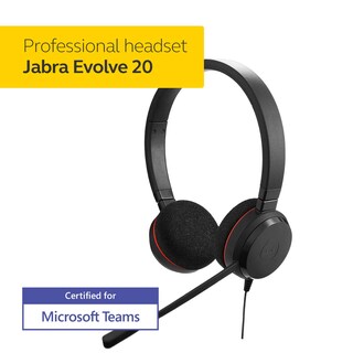 Foto 2 | Auriculares Jabra Evolve 20 Microsoft Lync Estéreo Negros - Venta Internacional