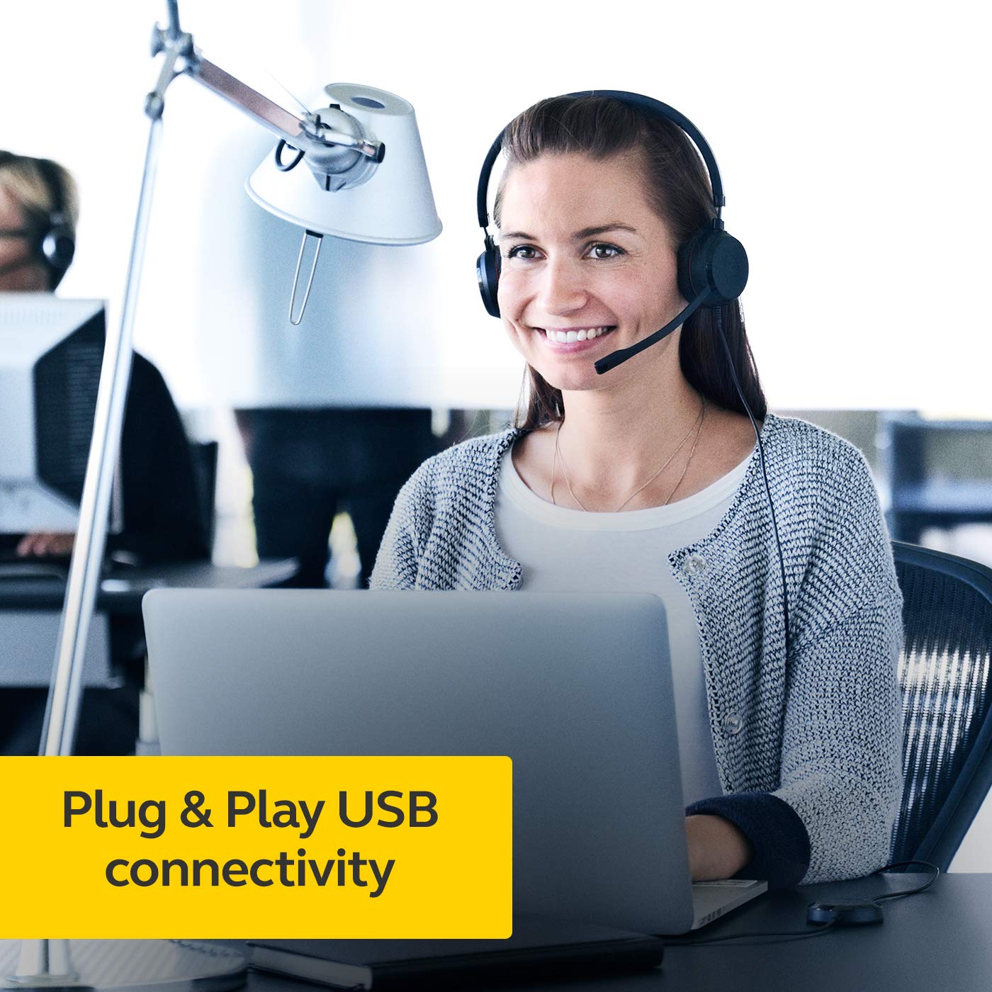 Foto 4 pulgar | Auriculares Jabra Evolve 20 Microsoft Lync Estéreo Negros - Venta Internacional