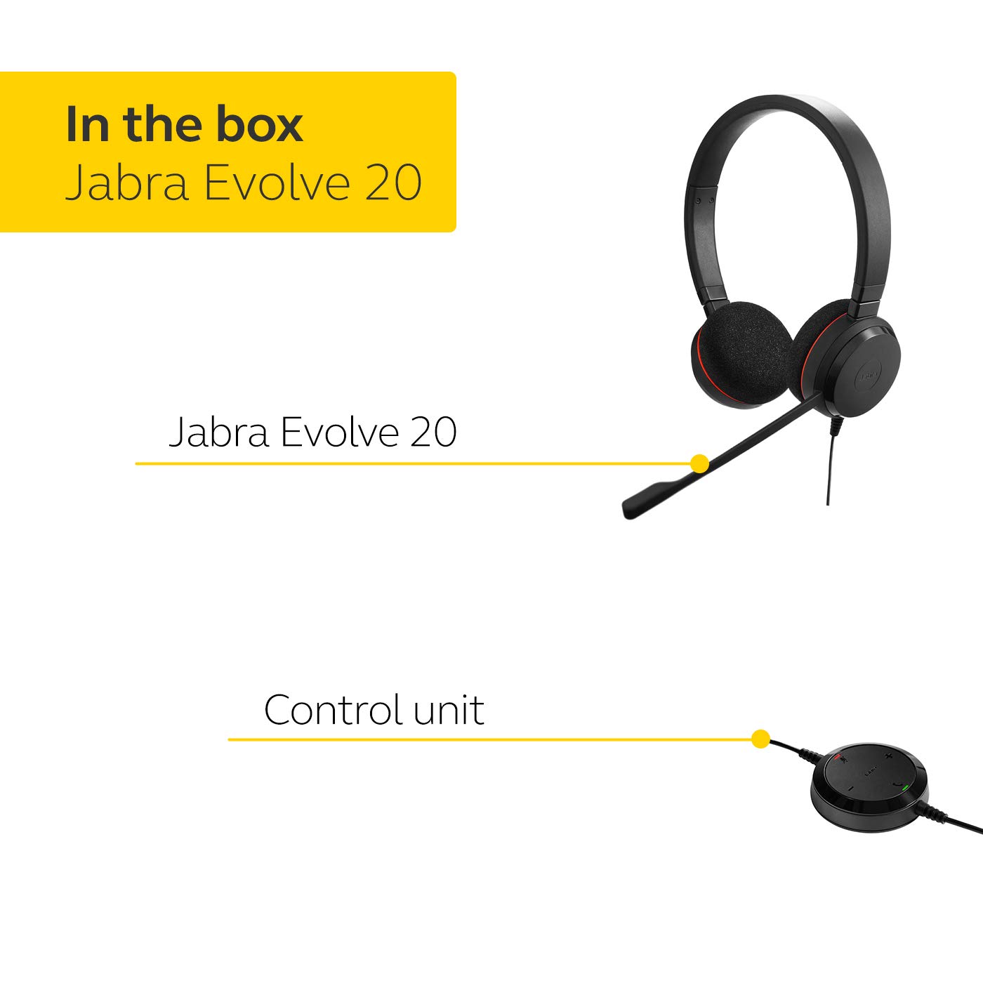 Foto 7 pulgar | Auriculares Jabra Evolve 20 Microsoft Lync Estéreo Negros - Venta Internacional