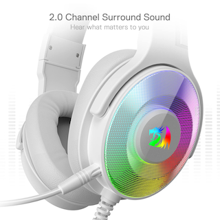 Foto 5 | Auriculares Para Juegos Redragon H350 Blancos Con Cable Y Retroiluminación Rgb - Venta Internacional.