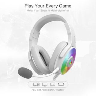 Foto 6 | Auriculares Para Juegos Redragon H350 Blancos Con Cable Y Retroiluminación Rgb - Venta Internacional.
