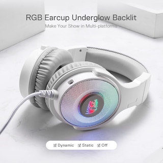 Foto 7 | Auriculares Para Juegos Redragon H350 Blancos Con Cable Y Retroiluminación Rgb - Venta Internacional.