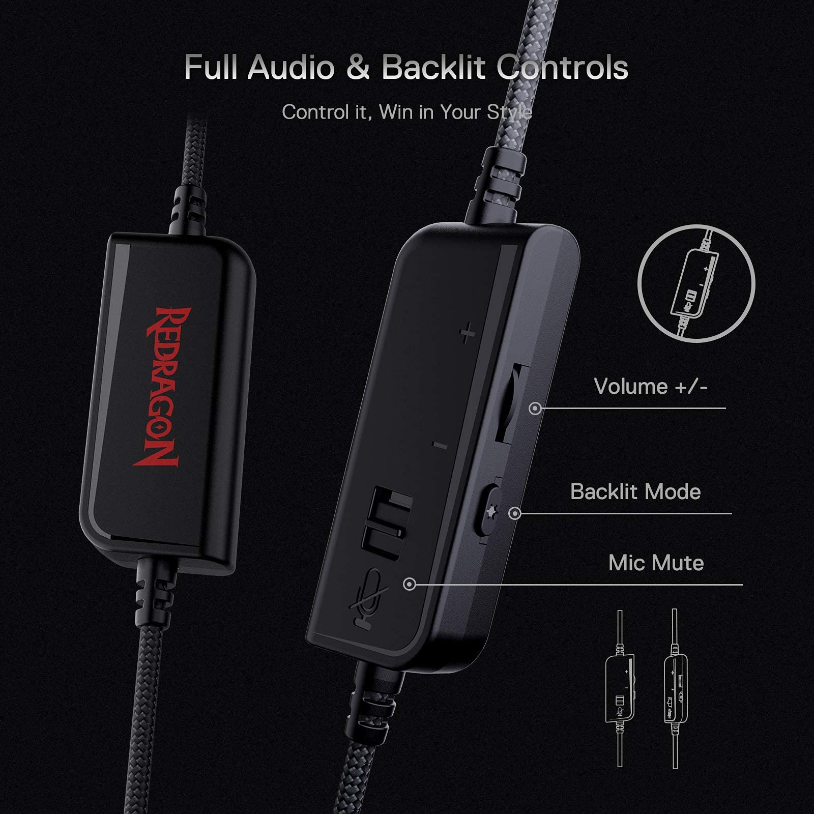 Foto 8 pulgar | Auriculares Para Juegos Redragon H350 Rgb Con Cable Estéreo Con Sonido Envolvente - Venta Internacional.