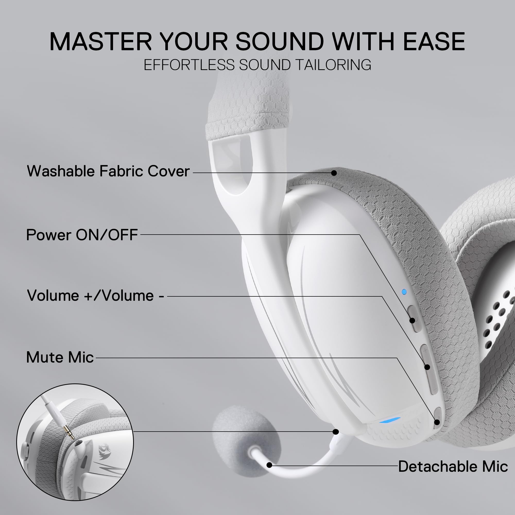 Foto 5 pulgar | Auriculares Para Juegos Redragon H878 Wireless 7.1 Surround Sound - Venta Internacional.