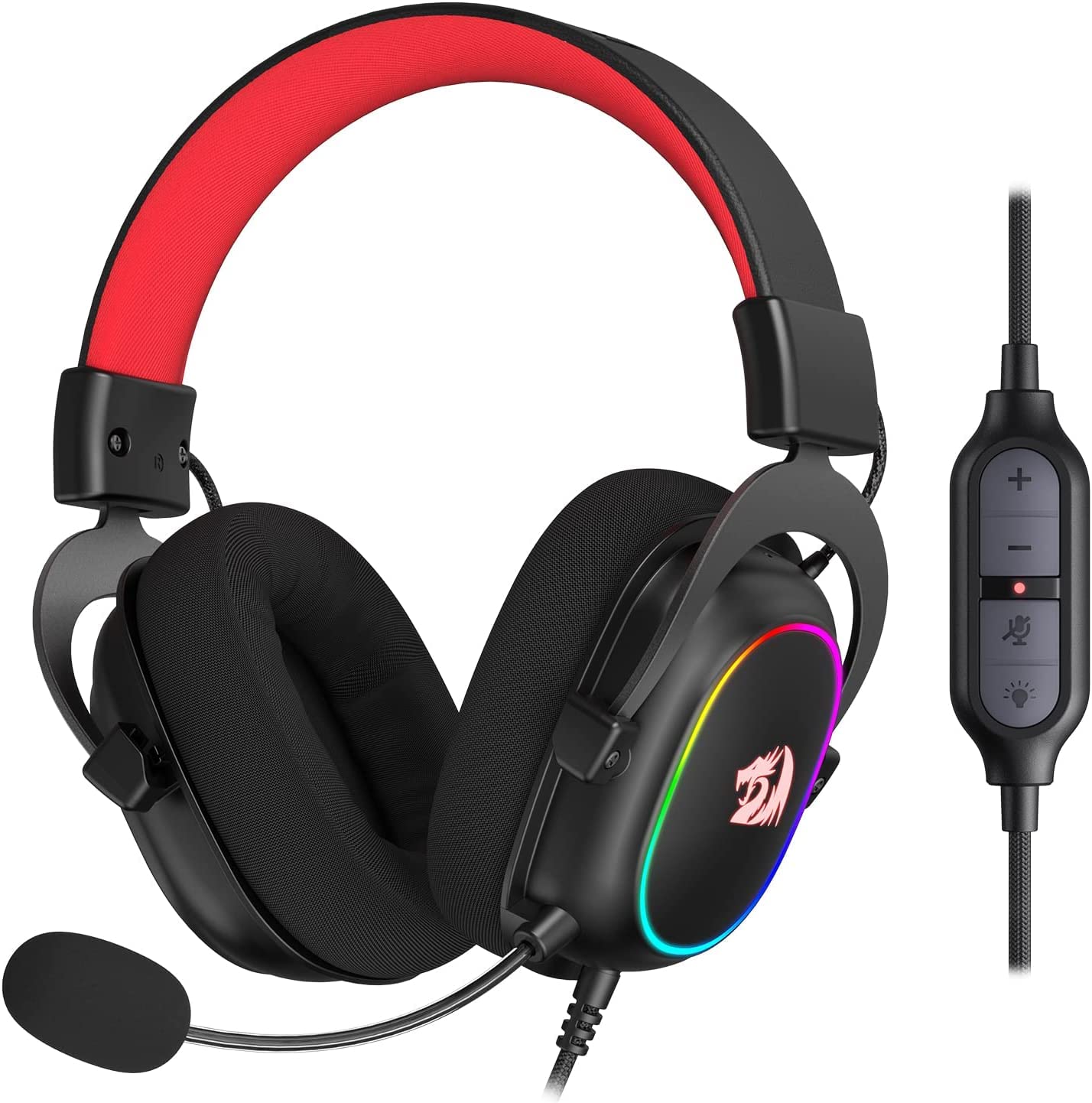 Auriculares Para Juegos Redragon H510 Zeus-x Rgb 7.1 Surround Sound - Venta Internacional.