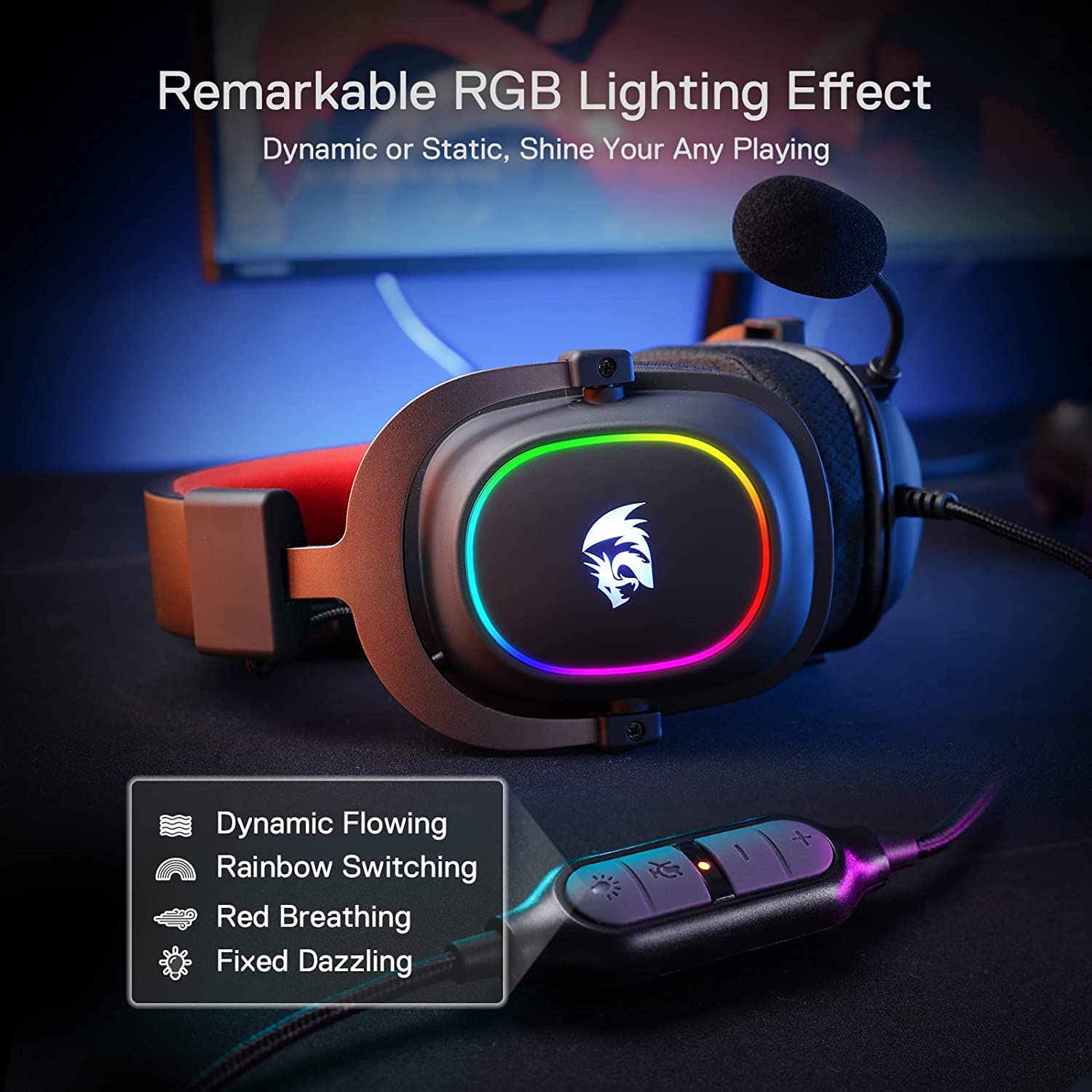 Foto 5 pulgar | Auriculares Para Juegos Redragon H510 Zeus-x Rgb 7.1 Surround Sound - Venta Internacional.
