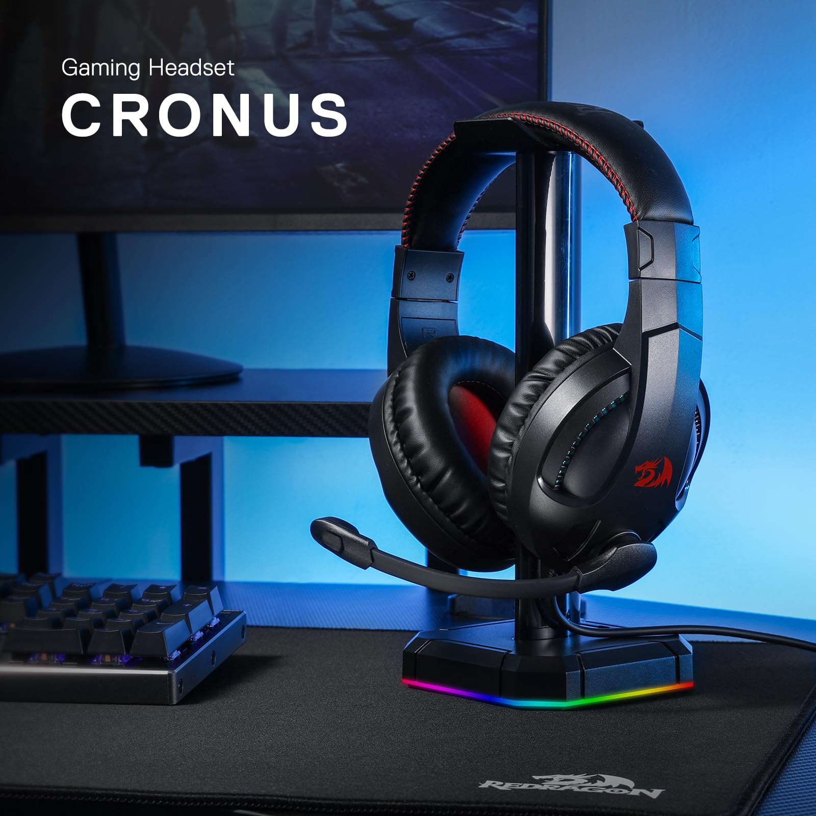 Foto 3 pulgar | Auriculares para Juegos Redragon H211 Cronus Black con Cable y RGB - Venta Internacional