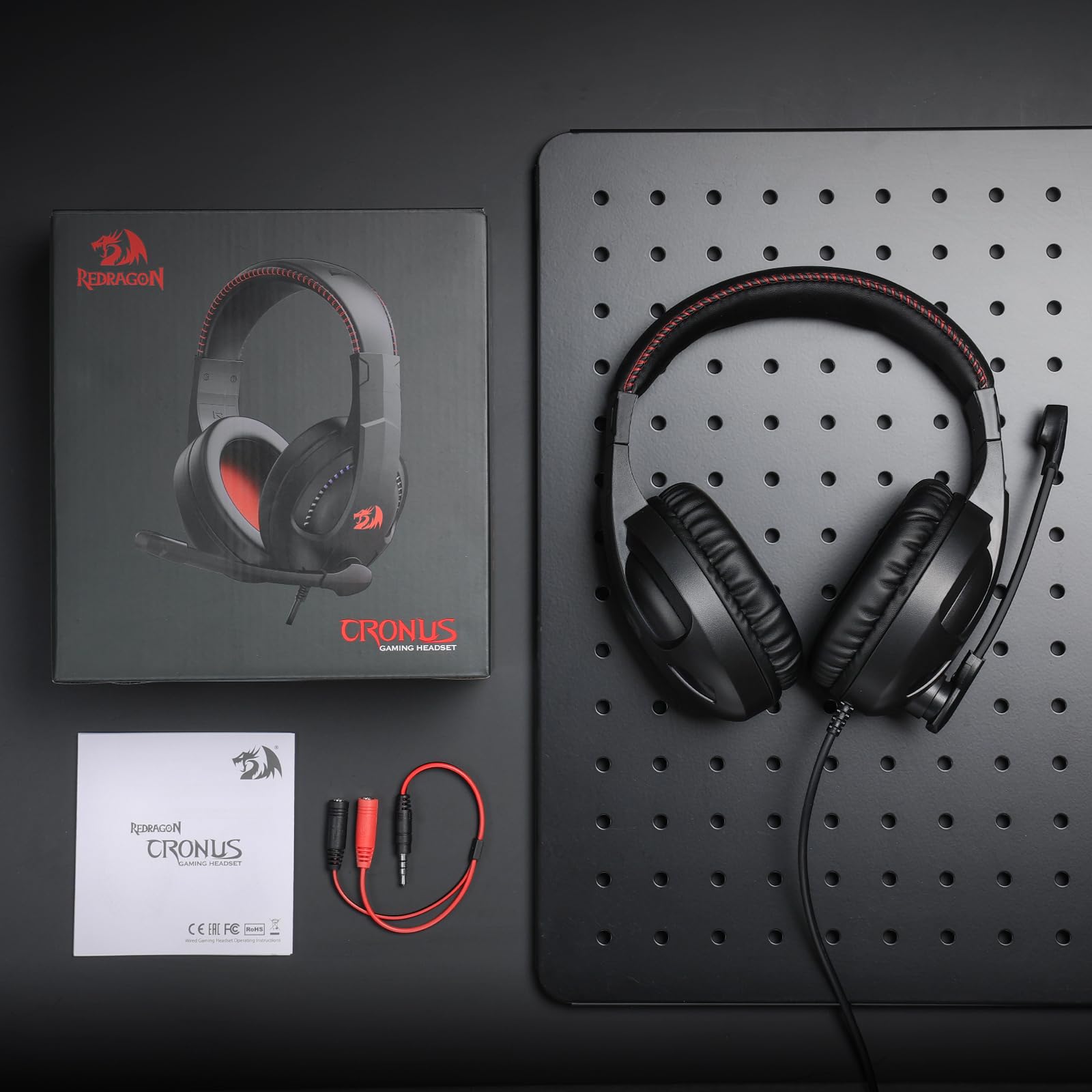 Foto 8 pulgar | Auriculares para Juegos Redragon H211 Cronus Black con Cable y RGB - Venta Internacional