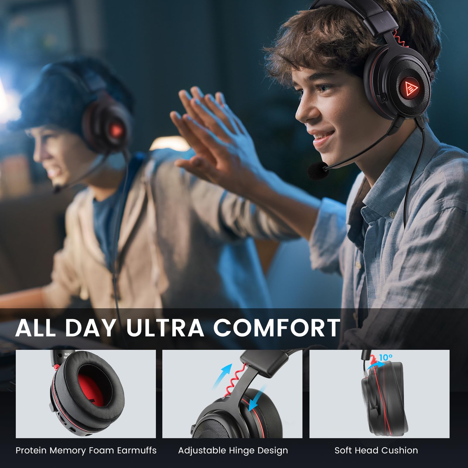 Foto 4 pulgar | Auriculares Eksa E900 Pro USB con Sonido Envolvente 7.1 - Venta Internacional