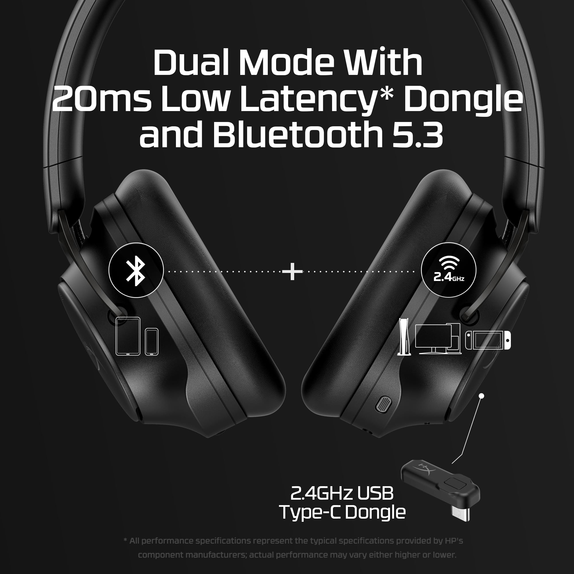 Foto 4 pulgar | Auriculares Supraaurales Inalámbricos Hyperx Cloud Mix 2 Negros - Venta Internacional