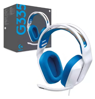 Foto 4 | Aaudifonos de Diadema Logitech G335 3.5 mm Discord Pc Xbox Ps Blanco
