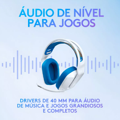 Foto 5 | Aaudifonos de Diadema Logitech G335 3.5 mm Discord Pc Xbox Ps Blanco