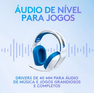 Foto 5 | Aaudifonos de Diadema Logitech G335 3.5 mm Discord Pc Xbox Ps Blanco