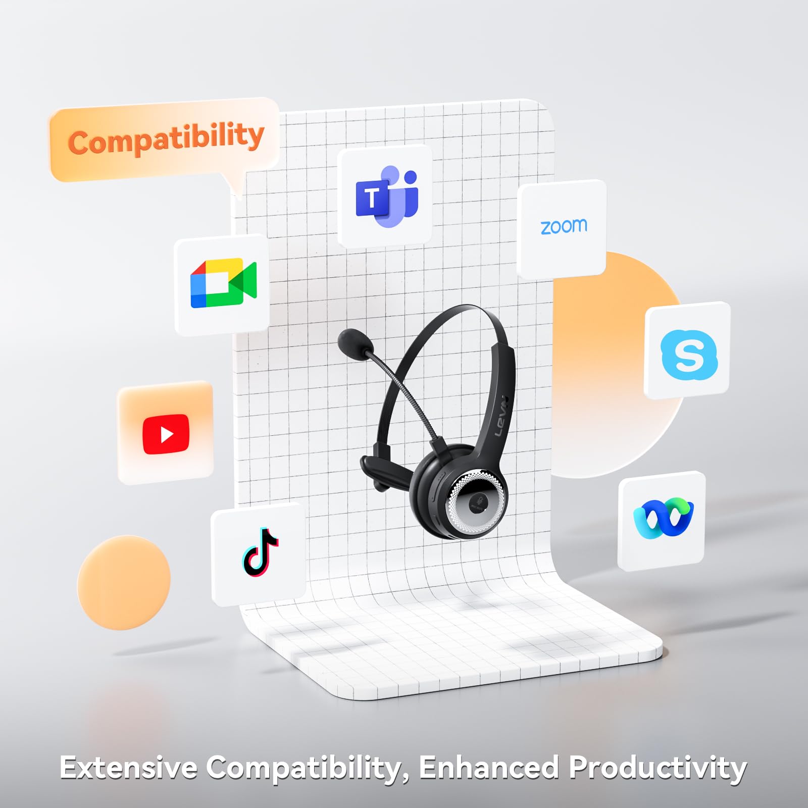 Foto 6 pulgar | Auriculares Inalámbricos Levn Con Micrófono Ai Con Cancelación De Ruido, Color Negro - Venta Internacional.