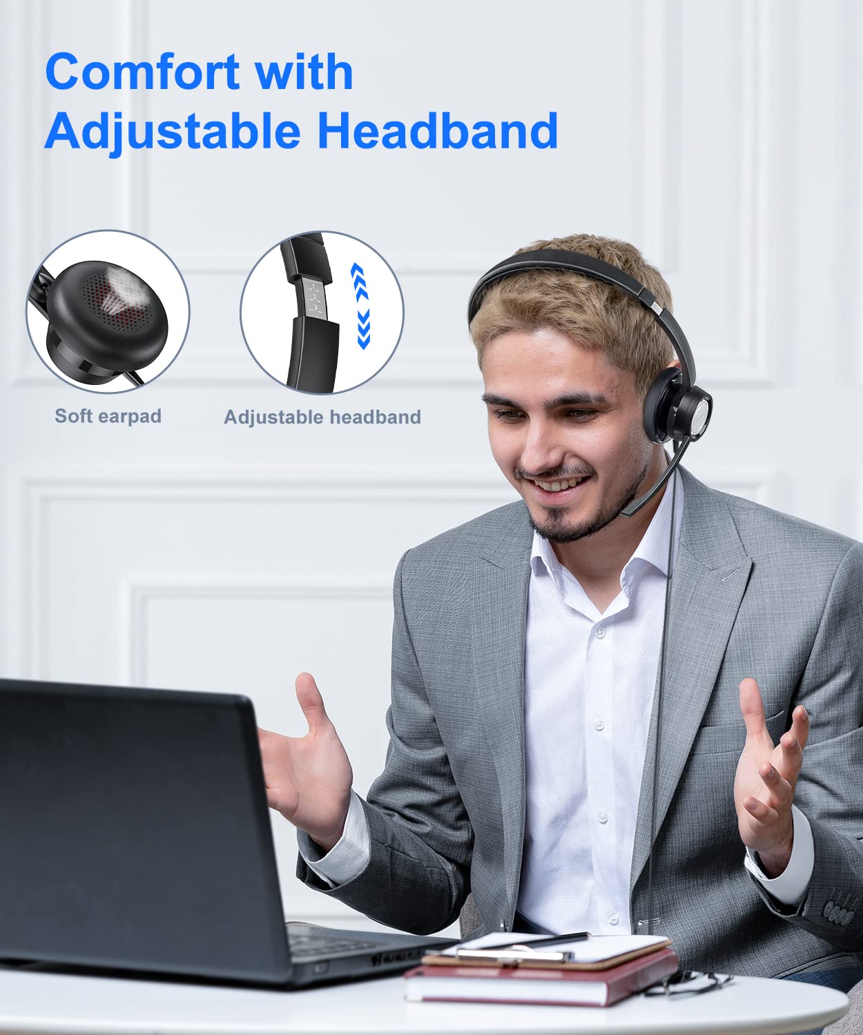 Foto 4 pulgar | Auriculares New Bee H365 Usb con Micrófono para Pc y Ordenador - Venta Internacional