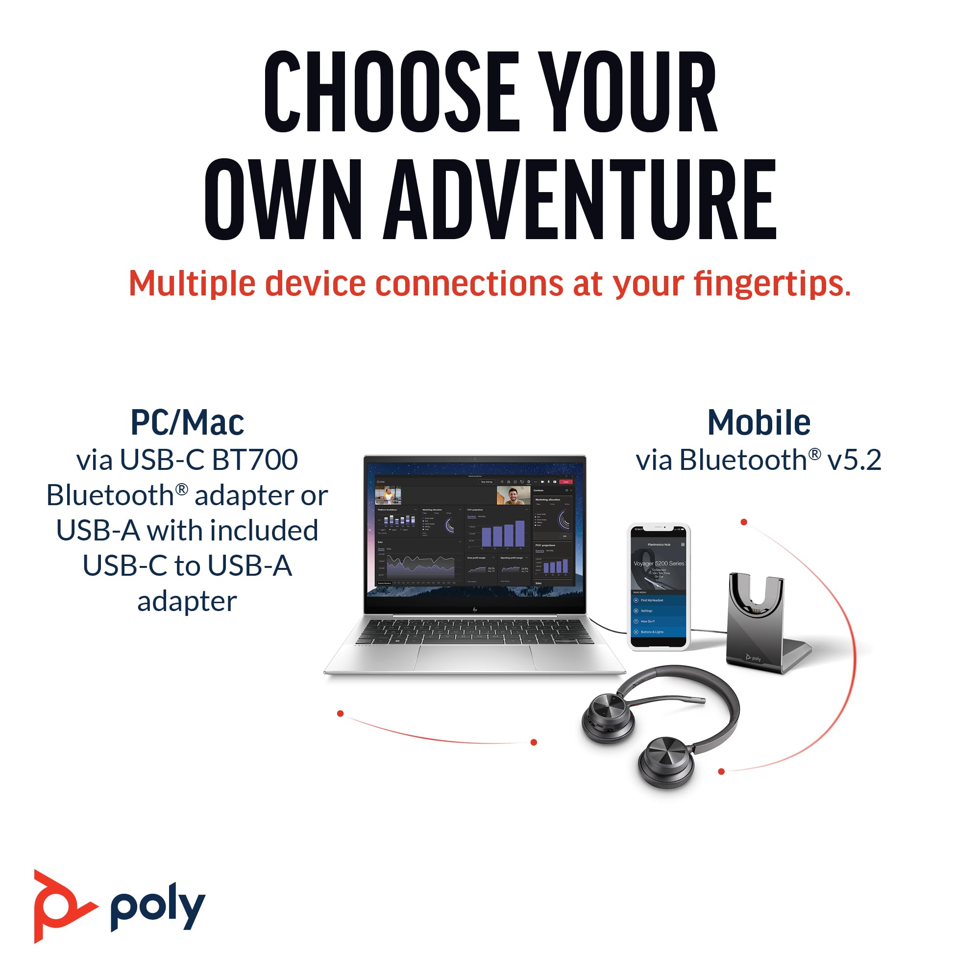 Foto 6 pulgar | Auriculares Inalámbricos Poly Voyager 4320 Uc con Soporte de Carga - Venta Internacional