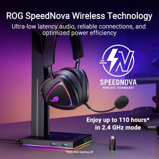 Foto 3 | Auriculares Inalámbricos para Juegos Asus Rog Delta Ii Negros - Venta Internacional