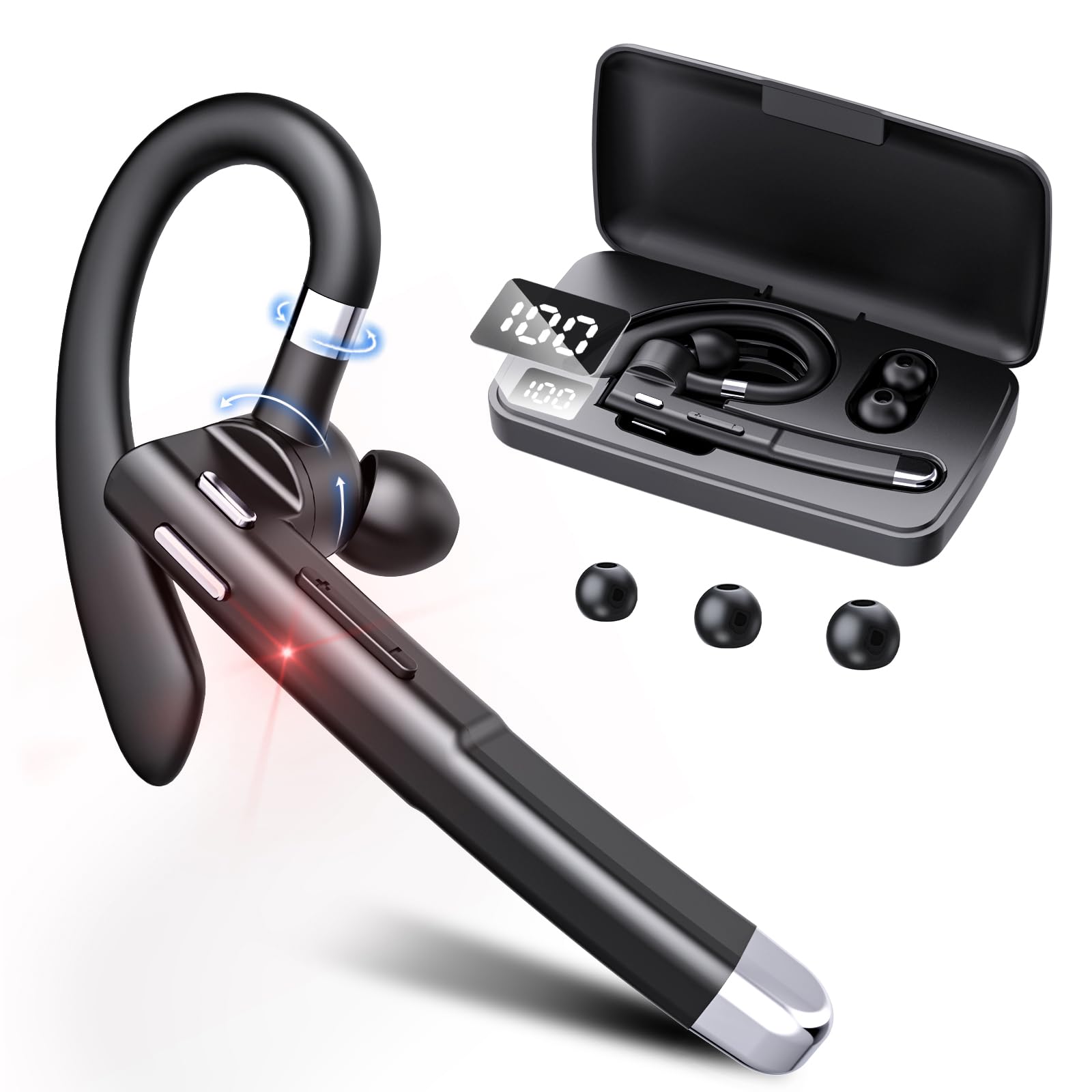 Foto 2 pulgar | Auriculares Bluetooth Euqq Inalámbricos Negro - Venta Internacional