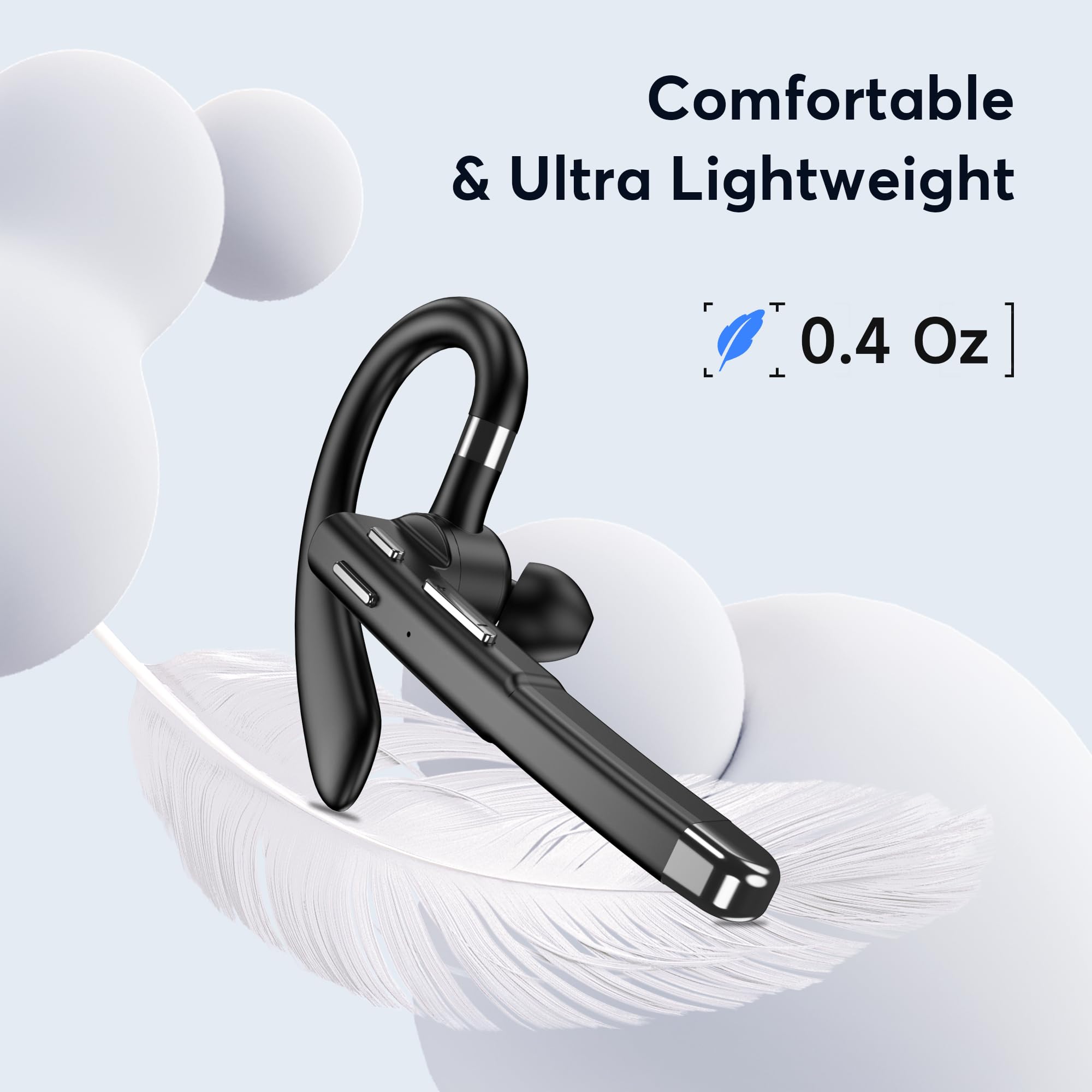Foto 6 pulgar | Auriculares Bluetooth Euqq Inalámbricos Negro - Venta Internacional