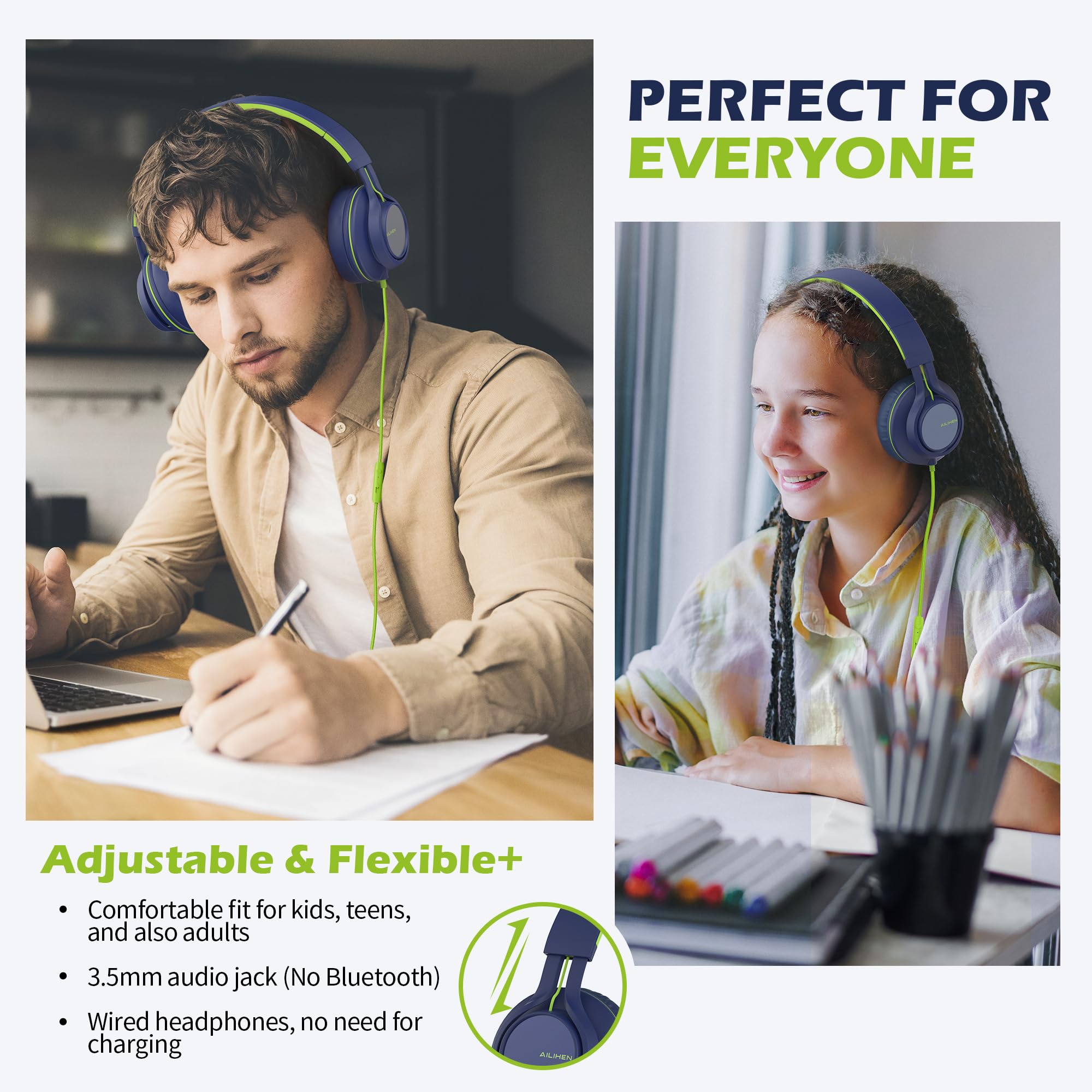 Foto 3 pulgar | Auriculares Ailihen C8 Con Cable Con Micrófono Y Control De Volumen - Venta Internacional.