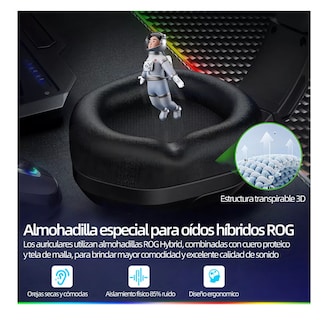 Foto 5 | Audífonos Belug Gamer Diadema Con Microfono Led Rgb Negro
