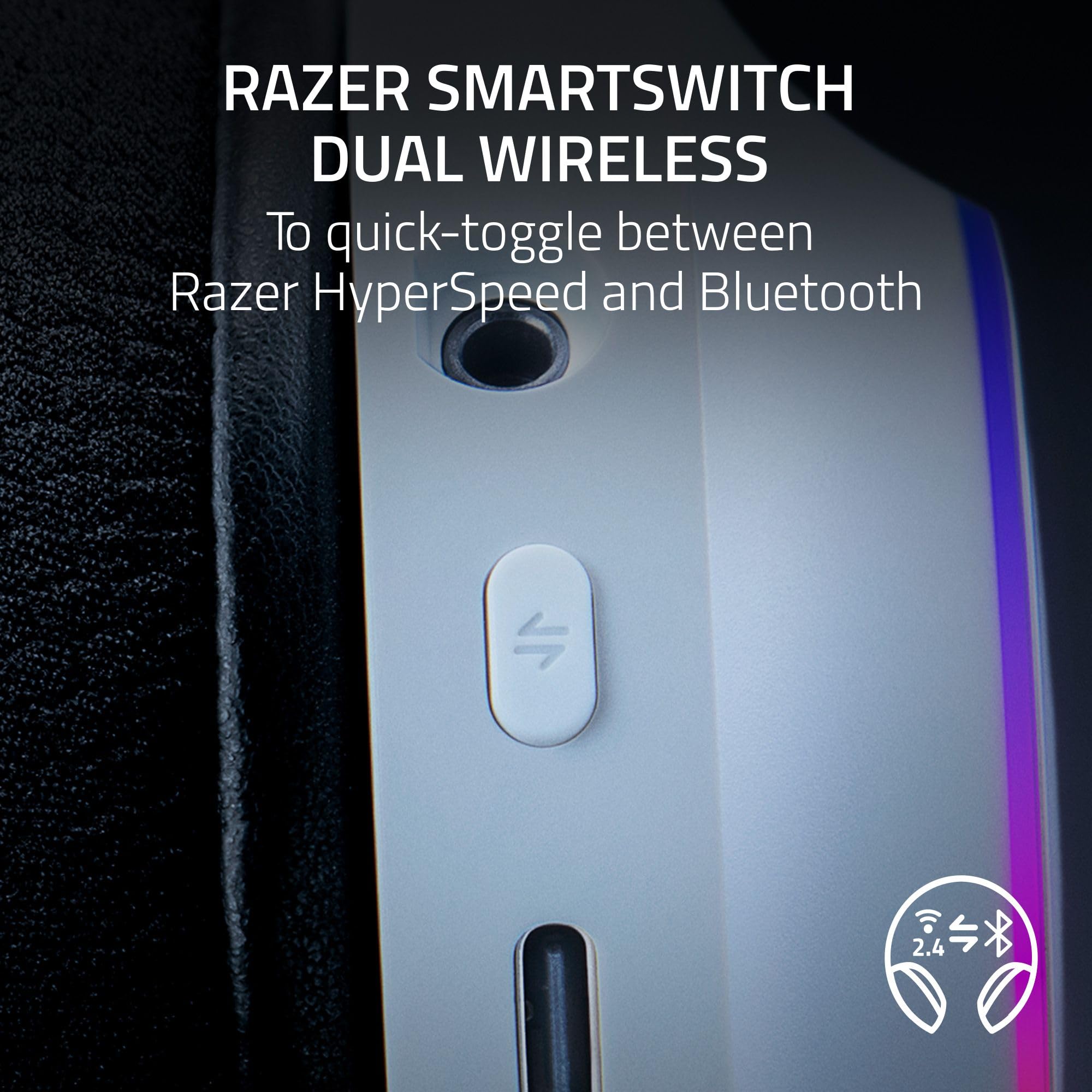 Foto 3 pulgar | Auriculares de Diadema Inalámbricos Razer Barracuda X Chroma White - Venta Internacional