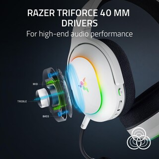 Foto 5 | Auriculares de Diadema Inalámbricos Razer Barracuda X Chroma White - Venta Internacional