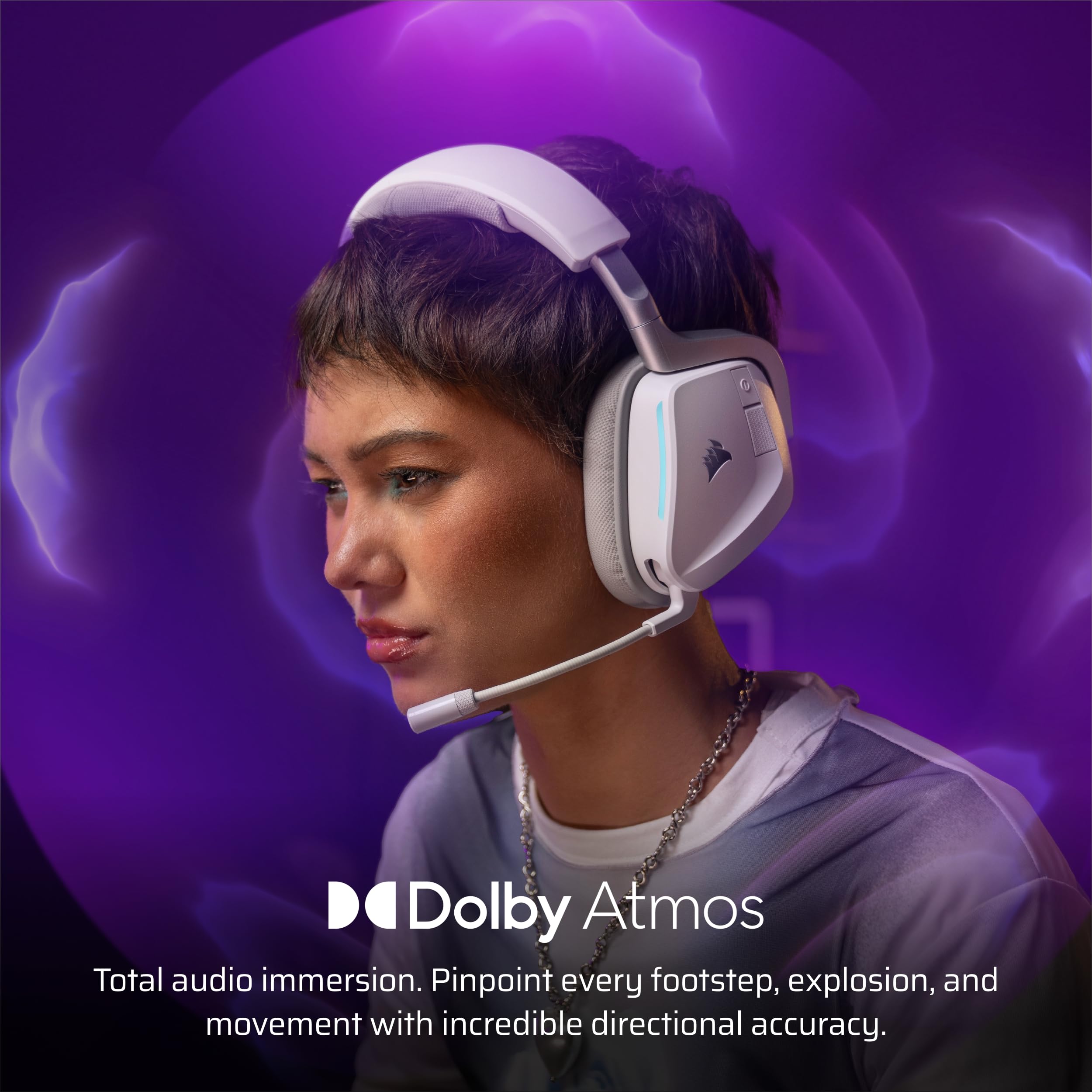 Foto 4 pulgar | Auriculares Inalámbricos Para Juegos Corsair Void V2 Con Bluetooth - Blanco - Venta Internacional.