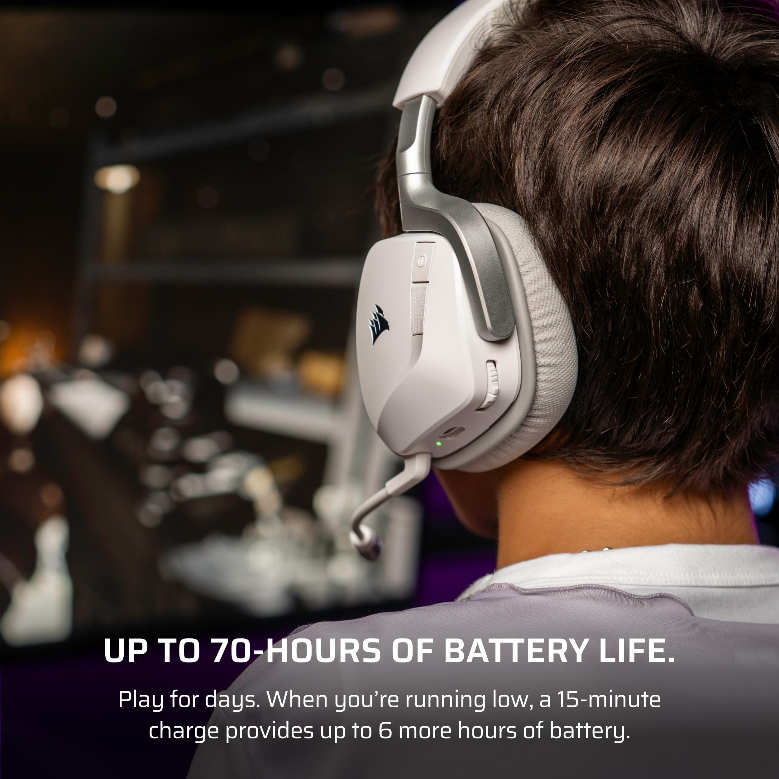 Foto 7 pulgar | Auriculares Inalámbricos Para Juegos Corsair Void V2 Con Bluetooth - Blanco - Venta Internacional.