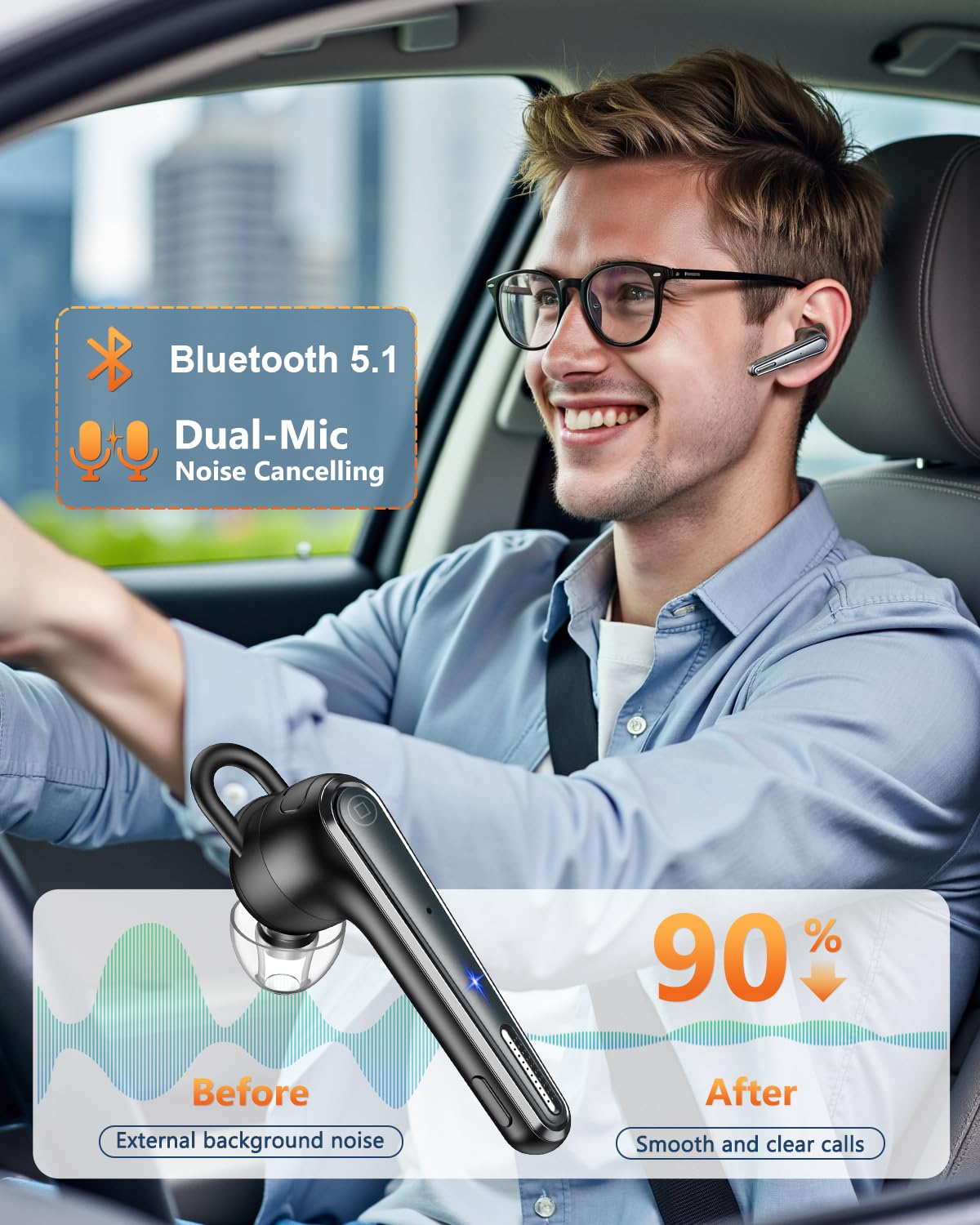 Foto 3 pulgar | Auriculares New Bee Wireless V5.1 - Venta Internacional