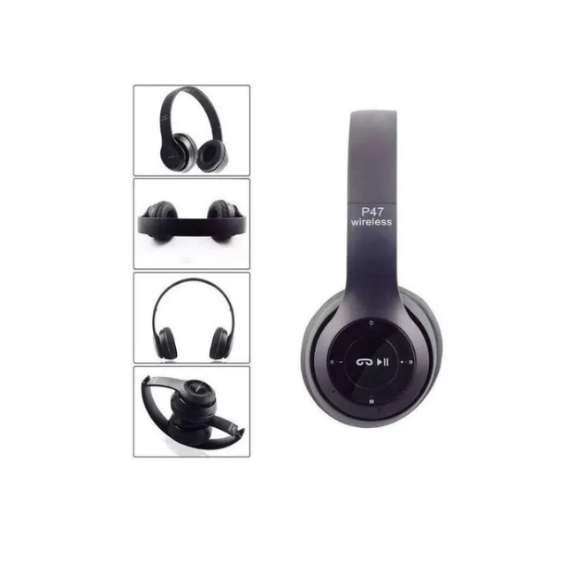 Foto 3 | Audifonos Inalámbricos Bt P47 Negros