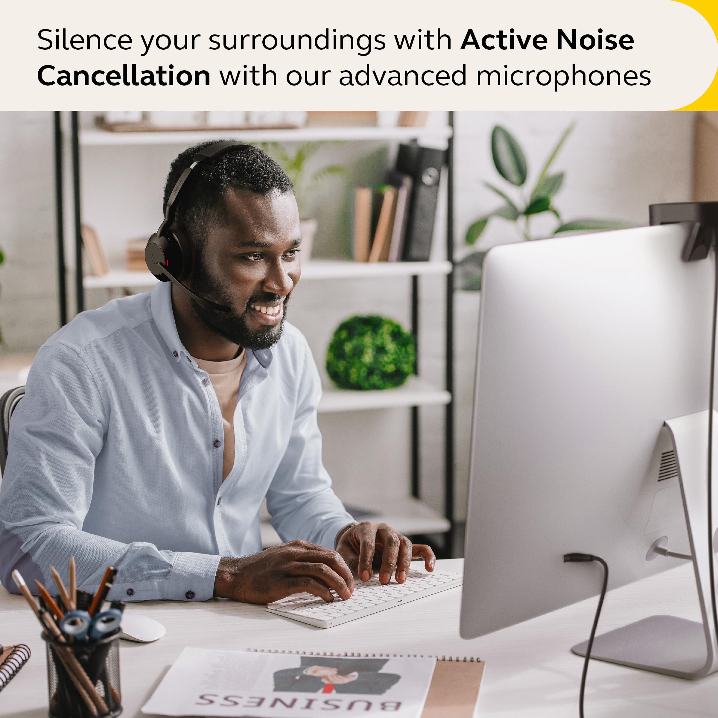 Foto 4 pulgar | Auriculares Inalámbricos Jabra Evolve2 55 Mono Con Cancelación De Ruido - Venta Internacional.